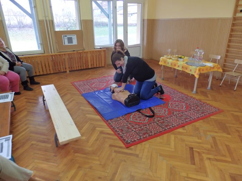 Egészségügyi főiskolások előadása