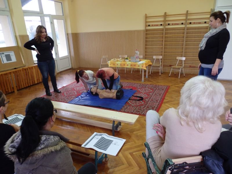 Egészségügyi főiskolások előadása