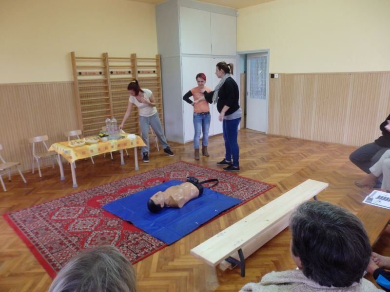 Egészségügyi főiskolások előadása