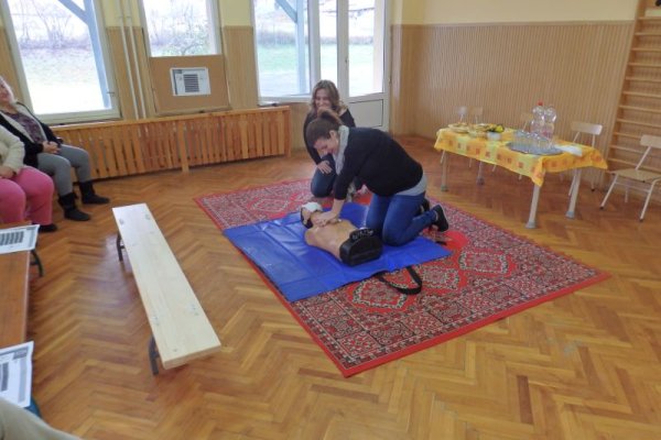 Egészségügyi főiskolások előadása