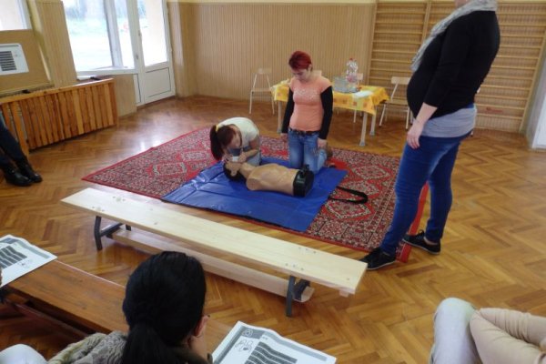 Egészségügyi főiskolások előadása