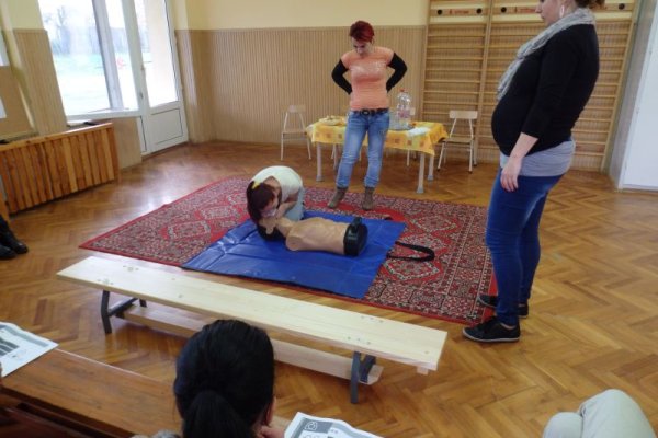 Egészségügyi főiskolások előadása